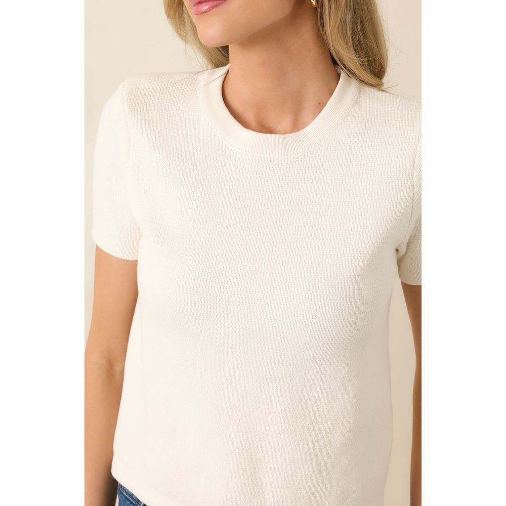 NWT Prosperina Mary Lynn Ivory Cotton Top / 100% Cotton / Size S / Lightweight - Picture 4 of 9